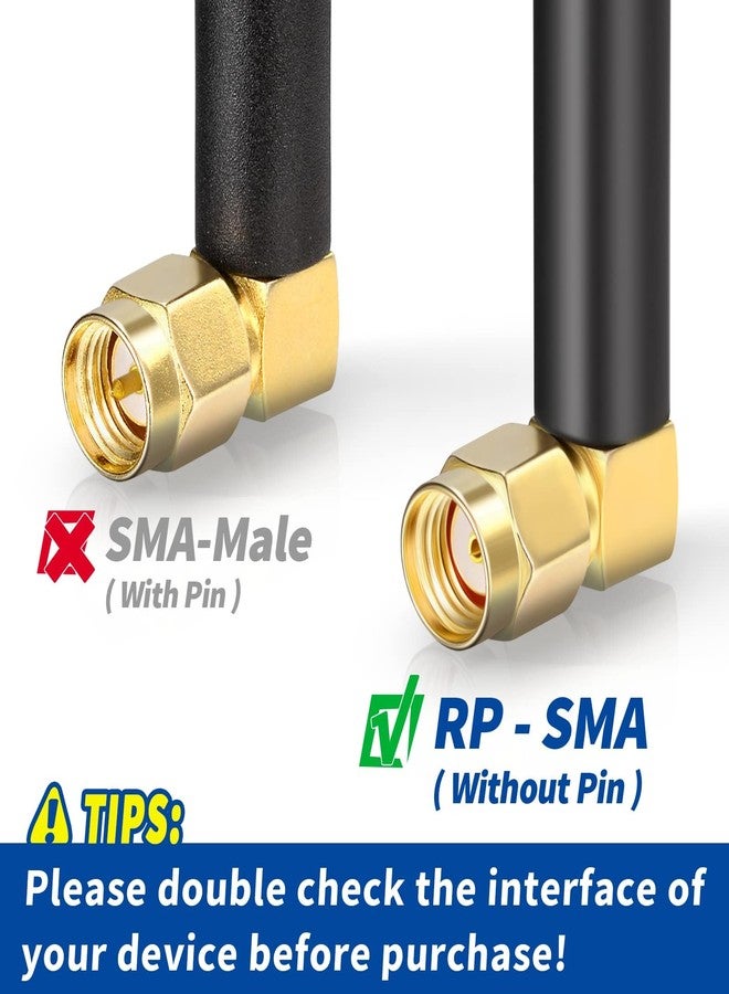 Bingfu Mini Dual Band WiFi 2.4GHz 5GHz 5.8GHz MIMO RP-SMA Male Right Angle Antenna (2-Pack) for FPV Bluetooth USB Adapter Computer PCIe Card WiFi Router Wireless Back Up Camera - Image 5
